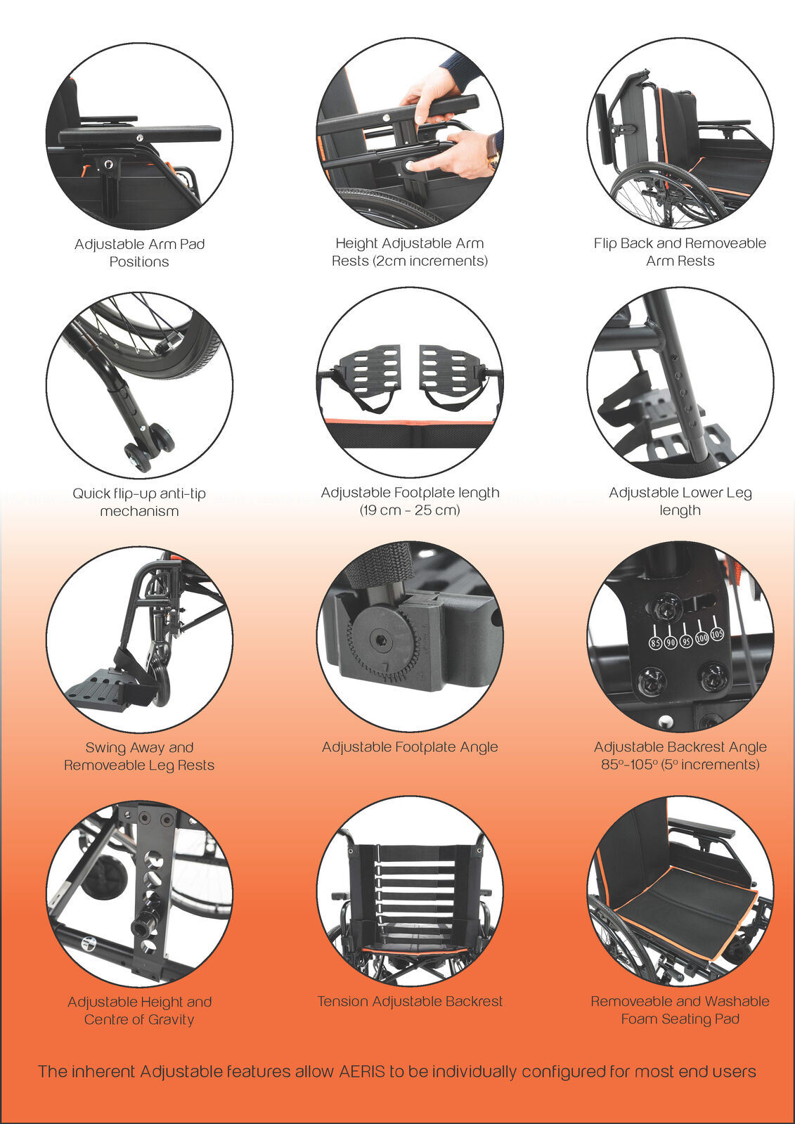 AERIS Adjusta Plus Wheelchair