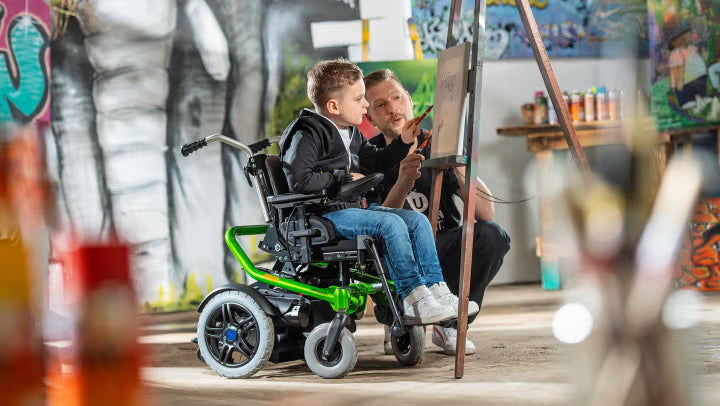 Ottobock Skippi 490E55=00000 Electric Wheelchair for Children - Compact Power Chair