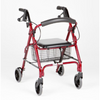 Meteor Economy 6" Rollator - Ruby - Central Coast - Mobility Joy