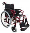 Neptune Self-Propelled Wheelchair 18x16 in Red Central Coast - Mobility Joy