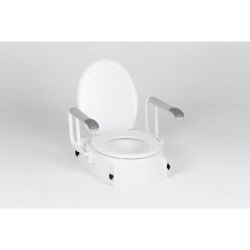 Peak Raised Toilet Seat With Swing Back Arms - Central Coast - Mobility Joy